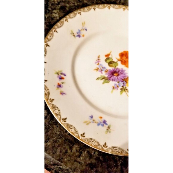 Antique fine Porcelain Beyer & Bock, Royal Rudolstadt, Volkstedt -Rudolstadt 24K - Picture 11 of 16